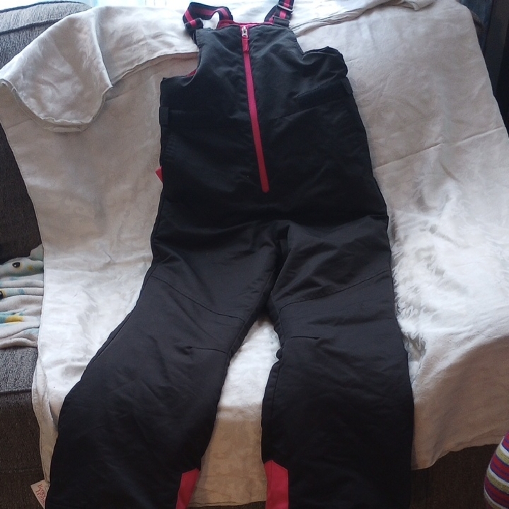 Swiss Tech Pink and Black Snow Bib